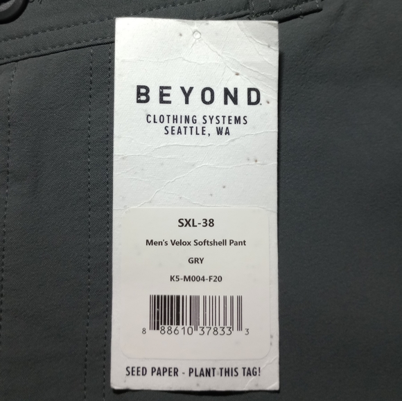 Beyond Clothing Velox Softshell Hiking/Ski Pants 38x30 - Picture 4 of 7